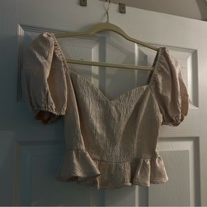 Puff Sleeve Corset Top